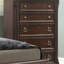 Commode 5 tiroirs en acajou traditionnel