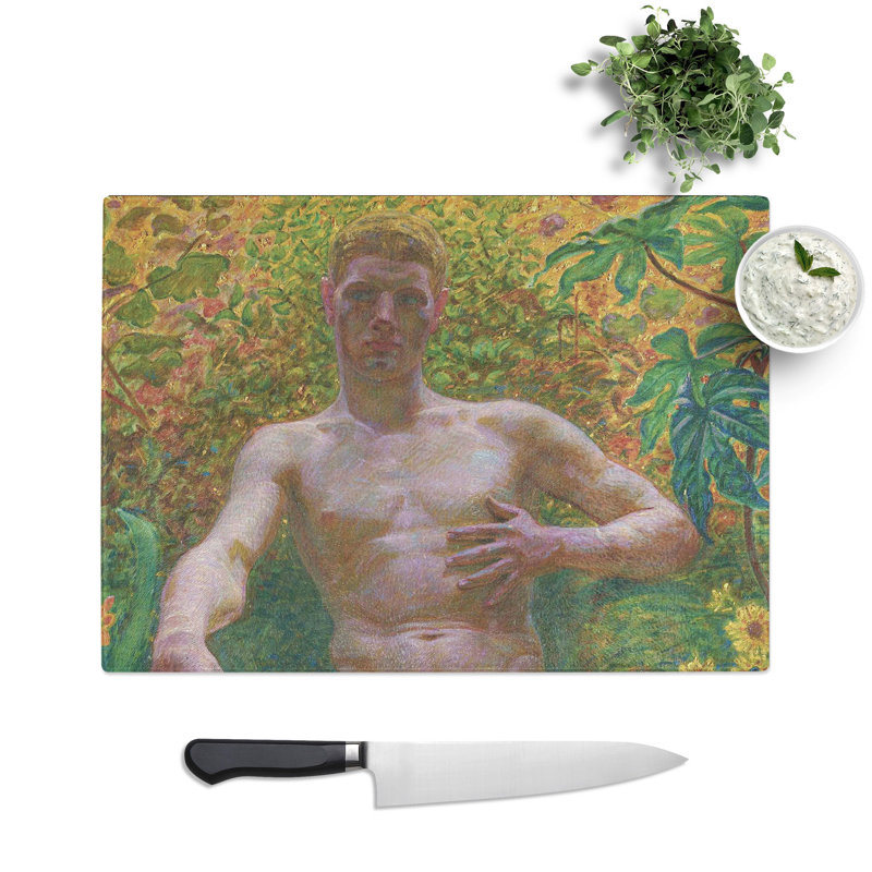 Adam in Paradise by Kristian Zahrtmann Chopping Board, 0.4cm H x 20cm W x 29cm L