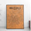 Brussels City Map - No Frame Print-1107039108