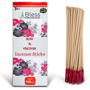 100% - Encens naturel - Bâtons faits à la main - Produits organiques sans produits chimiques - Purification (Ensemble de 10)