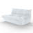 Armless 3-Seat Togo Three Seater Large Bean Bag Sofa-86514323-115636737