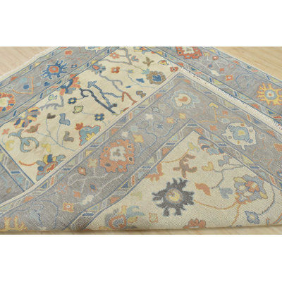 One-of-a-Kind Rectangle 8'1" X 10' New Age Wool Area Rug in Gray/Ivory