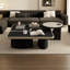 Table basse moderne en cuir simple