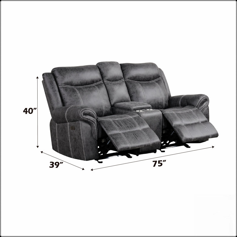 Causeuse en microfibre Zubaida Power Motion
