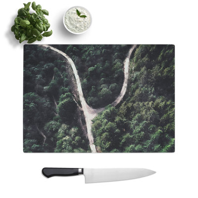 Road Through the Brecon Beacons Painting Chopping Board