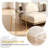 Acrylic Night Stand with Metal Legs Small Transparent Side Table Simple and Modern End Table
