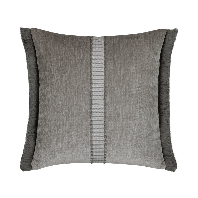 Splendor Pillow Cover & Insert, Square, 20" H x 20" W, Gray