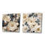 Ethereal Blooms III - Ensemble de 2 collages carrés floraux et botaniques-101860404-101860405
