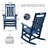 HDPE All-Weather Outdoor Rocking Chair, Porch Deck Rocker-1378649117