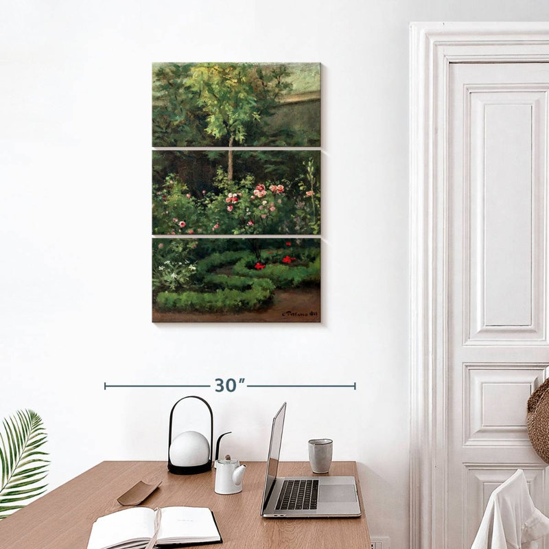 Senne A Rose Garden 1862, H 32 po x l 20 po