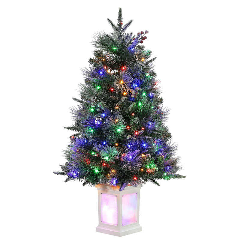 3 Ft Christmas Tree With 78 Multicolor Led Lights