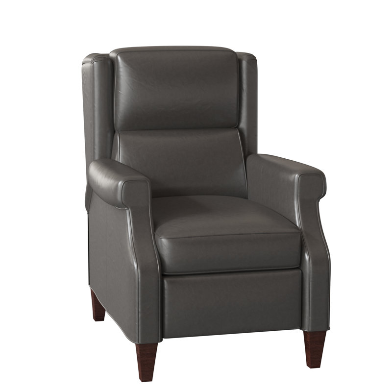 Gallaway Recliner, Corinthian Cherry Genuine Leather, Mahogany, Manual