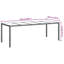 Garden Table Brown Tempered Glass&Poly Rattan Patio Table Multi Colours-1605534323-1605534272
