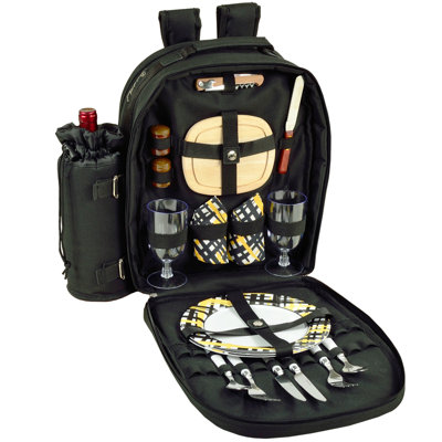 Sarai Equipped Cotton Canvas Insulated Picnic Backpack