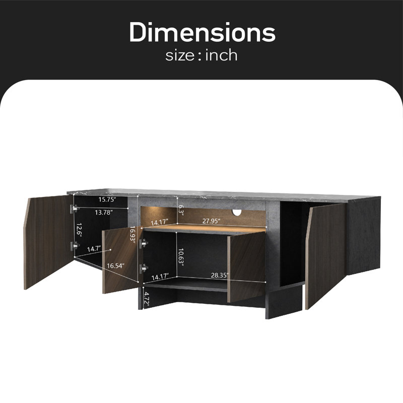 Crédence de rangement l 62,99 po Kaemen