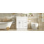 Meuble-lavabo de 30 pouces avec 2 portes, 2 tiroirs, tablette réglable, glissières cachées pour les tiroirs et charnières pour portes