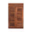 Armoire d'appoint en bois de sheesham avec tiroir et portes à persiennes Lucas