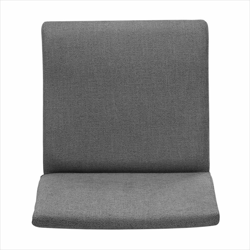 20'' H Fabric Upholstered Side Chair, Walnut, Teal, 2