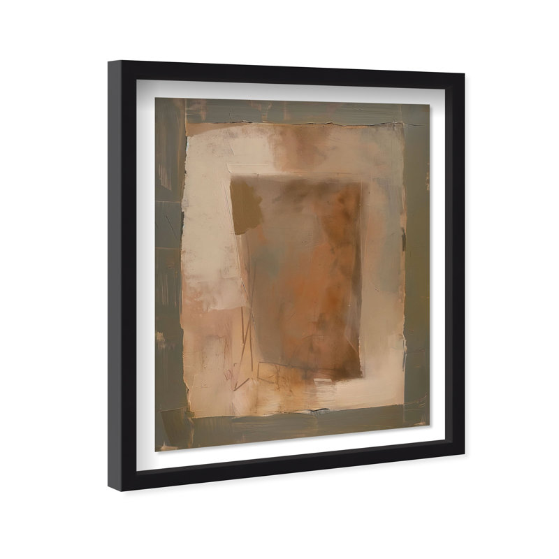Molasses Muse Shadowbox Abstract Print by Oliver Gal, Black Frame, 16 x 20, 25.5"H x 21.5"W, Black Frame