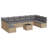  Garden Sofa Set Beige, Light Grey