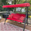 Balancelle de luxe à 3 places avec support et porte-gobelets, auvent et oreiller inclus, Terra-2039822770-2086529866-2115565062