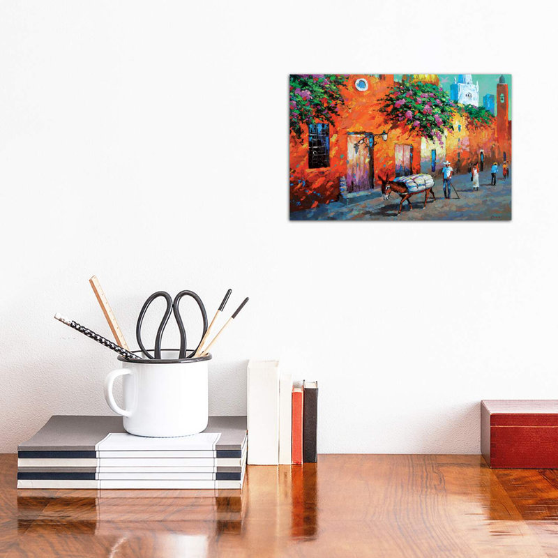 " Mexican Caslle " by Dmitry Spiros, Wrapped Canvas, 12" H x 18" W x 1.5" D