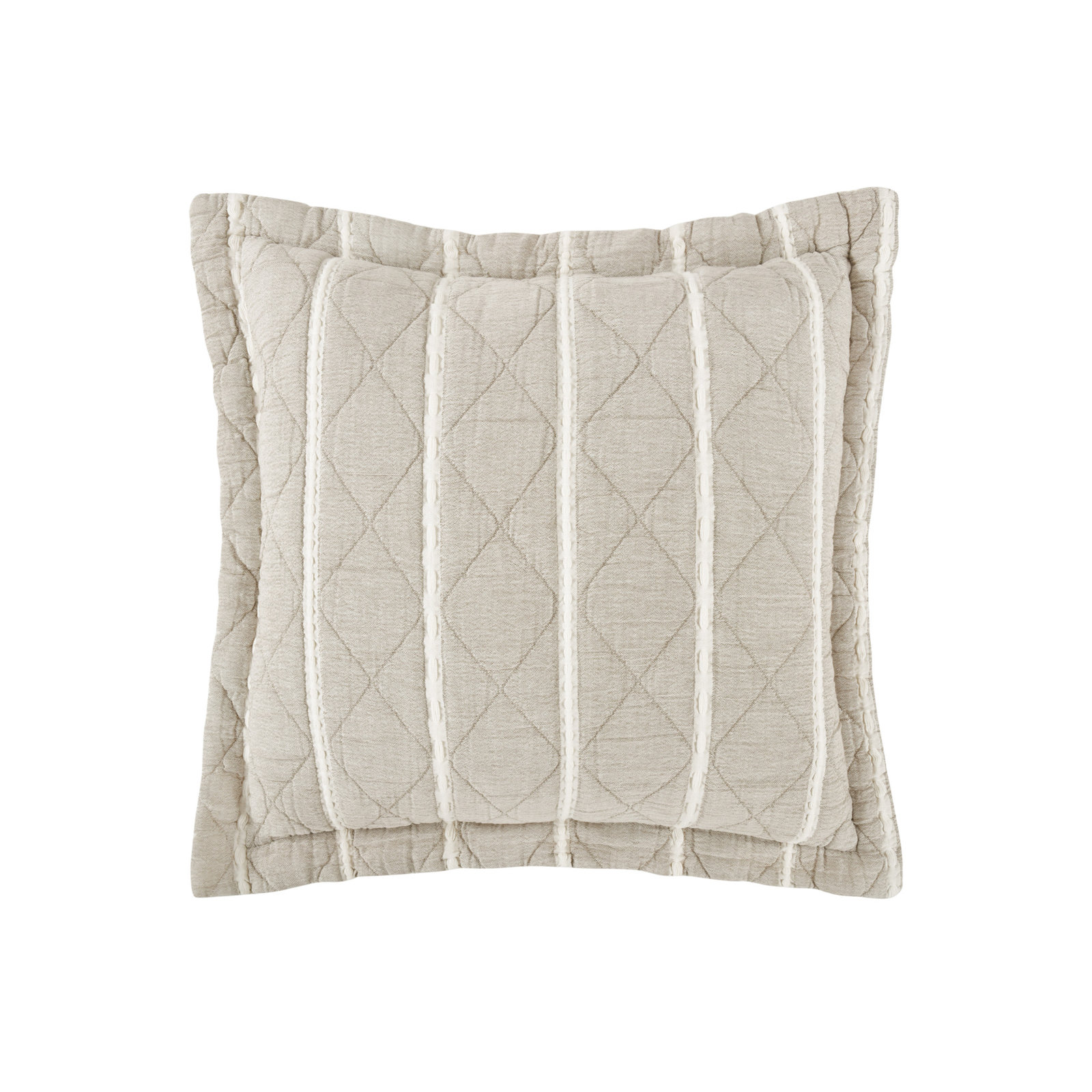 Garrow Throw Square Pillow Cover, Sand