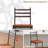 Counter Height Bar Stools Set of 2, Thick Cushioned Upholstered Chairs, Retro Style, Brown-361132614-361132619-361132618