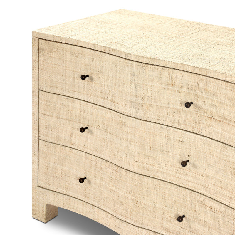 Hollis 3 - Drawer Solid Wood Nightstand
