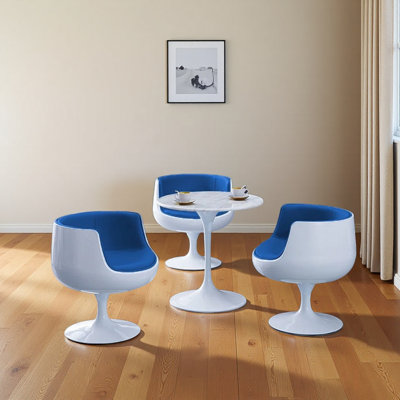 One table and three chairs reception set
