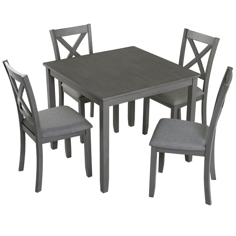 Ensemble de salle à manger 5 pièces, Gris