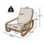 Méridienne Olin Modern Coastal Outdoor