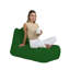 Fauteuil à billes de qualité supérieure, vert uni, 41,3 po x 29,5 po x 41,3 po | 100% polyester, imperméable | Rembourrage 100% en mousse de styromousse, capacité de poids maximale de 440 lb | Parfait pour la détente et le divertissement en plein air-244502171
