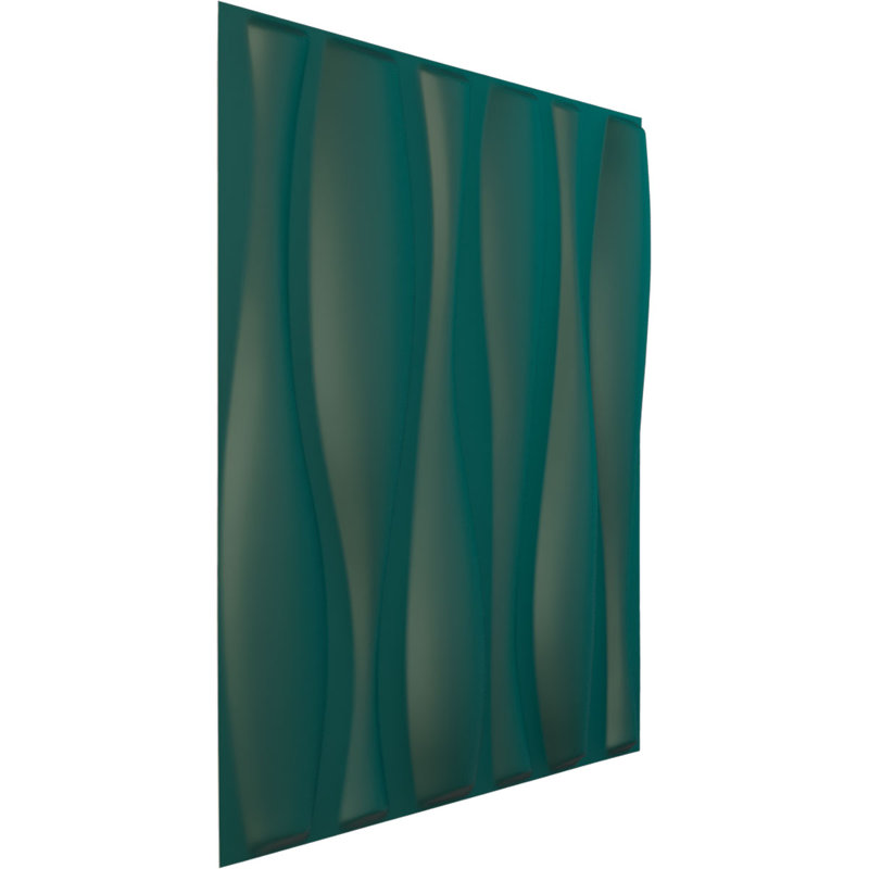 Panneau mural décoratif 3D Fairfax EnduraWall l 19 5/8 po x H 19 5/8 po, UltraCover Satin Lagoon (couvre 2,67 pieds carrés)
