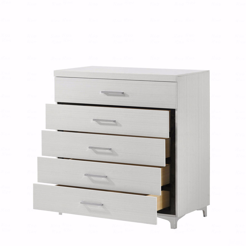 Commode 5 tiroirs avec pieds en métal
