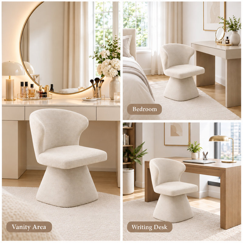 Tabouret de coiffeuse, Beige