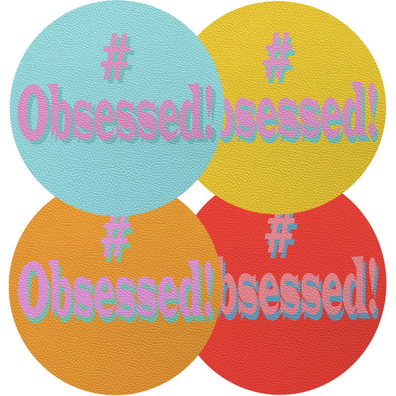 Obsessed 16" Vinyl Placemat