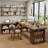 Nut-brown Rectangular Solid Wood  desk-1923408533