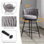 Tabouret de bar et de comptoir rembourré et pivotant-901841405