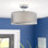 Plafonnier semi-encastré tambour 3 lumières unique 16 po Pyle