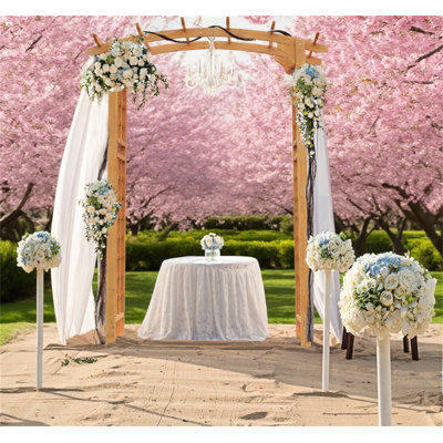 Treillis en bois de style pergola