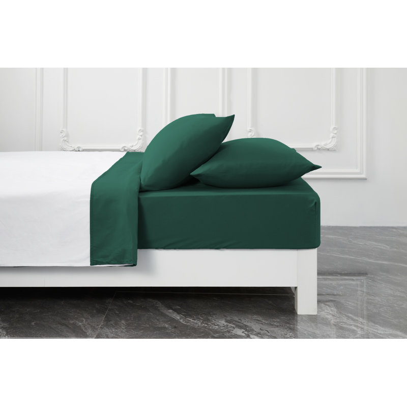 Premium Rayon from Bamboo Sheet Set Deep Pockets, Cooling, Ultra Soft and Breathable, Emerald
