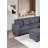 Living Room Corduroy Upholstered 4Pc Sectional Set RAF/LAF One-Arm Loveseat W/USB, Corner Wedge, Cocktail Ottoman Cushion Couch-663351421
