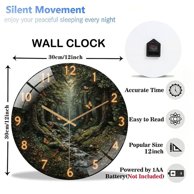 Horloge murale 12 po