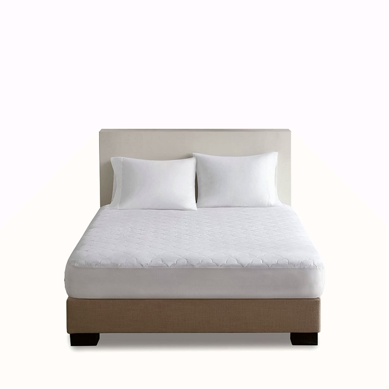 Cotton Percale Quilted Mattress Pad, California King