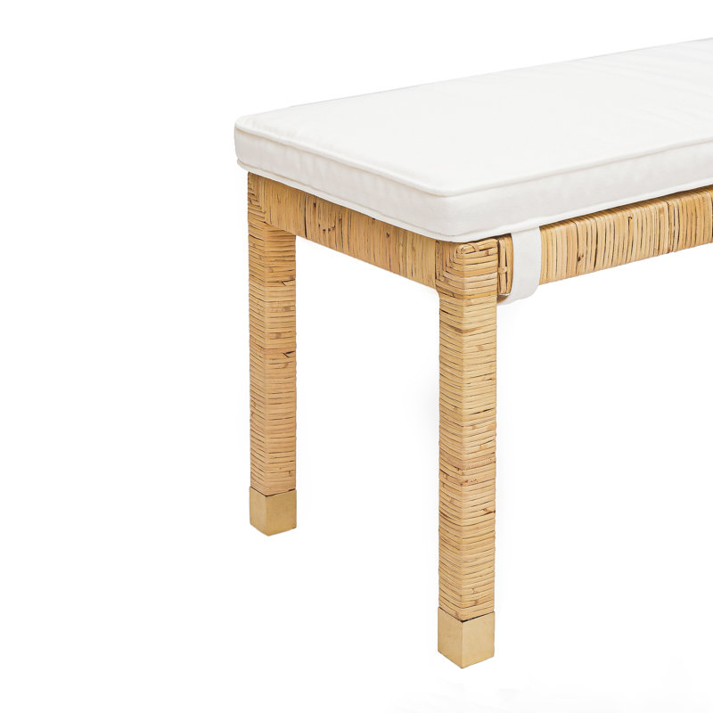 Banc en lin crème
