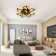 10-Light Dimmable Led Modern Ceiling Lamp With Remote Control