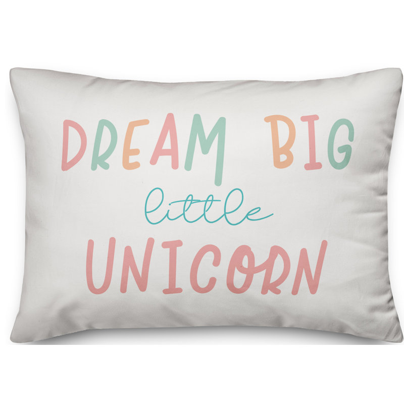  Coussin lombaire Dream Big Little Unicorn