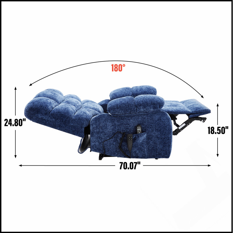 Fauteuil inclinable Lift, Bleu