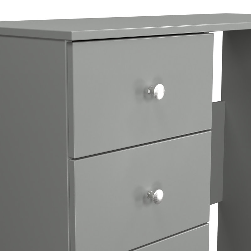 Borth 3 Drawer Vanity (Ready Assembled), Uniform Grey/Dusk Grey